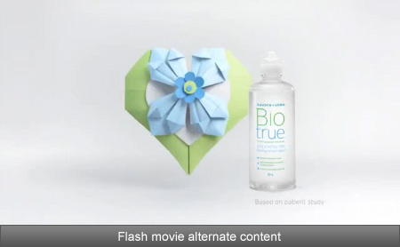 No flash content.